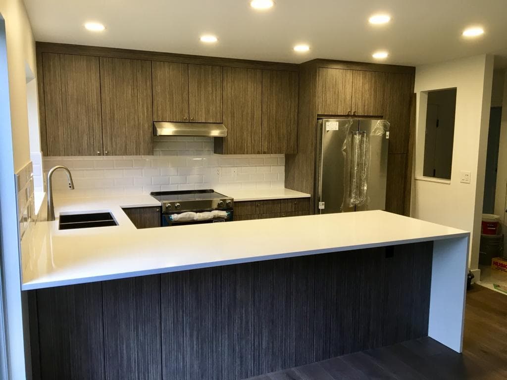 Custom kitchen cabinet detail